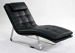 Chintaly Corvette Lounge Chair, Black