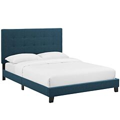 Modway Melanie Tufted Button Upholstered Fabric Platform Bed