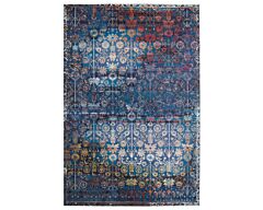 Vibe by Jaipur Living Izar Trellis Blue/ Red Runner Rug